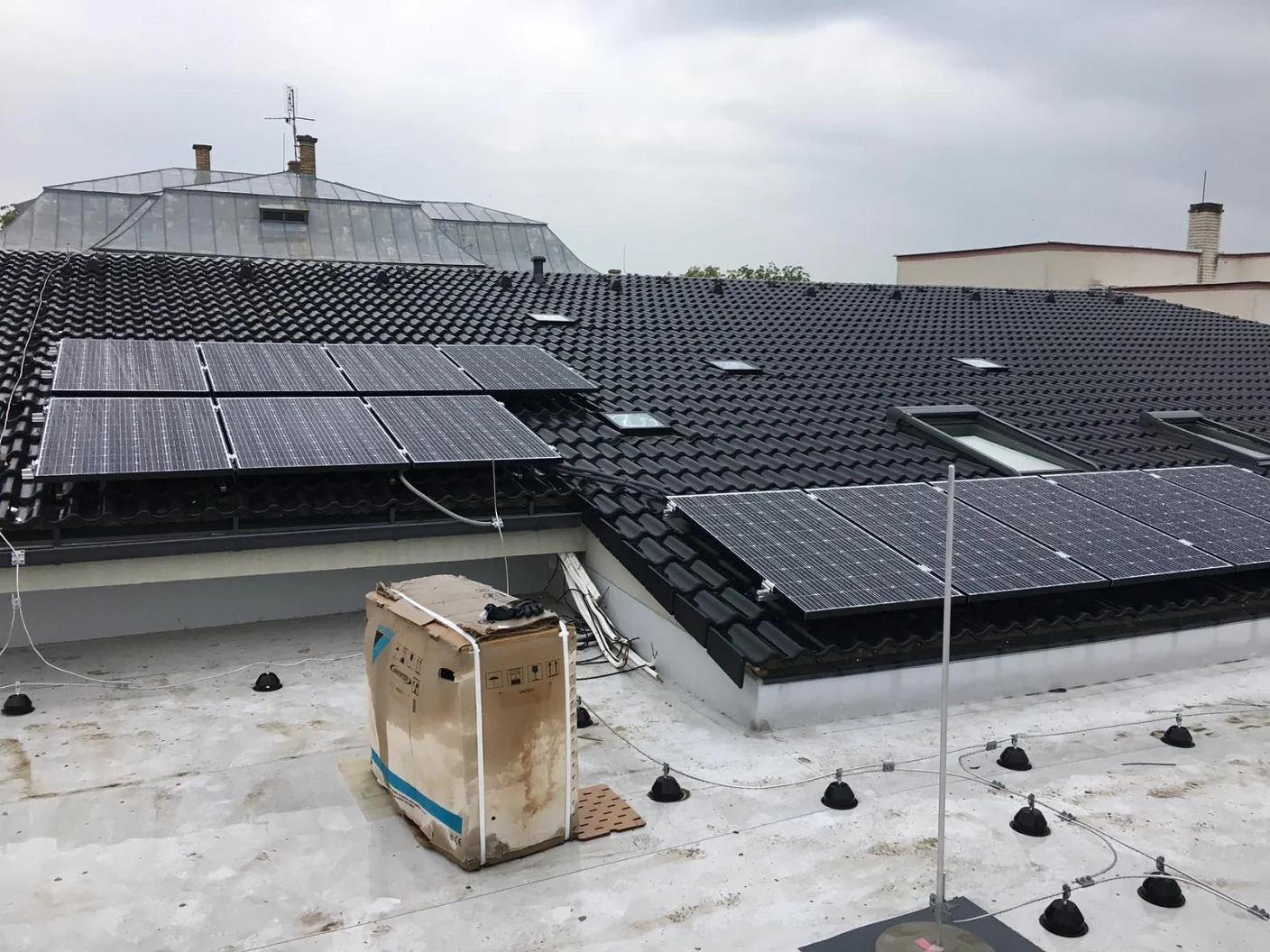 Hotová fotovoltická elektráreň na rodinnom dome v Hažíne, okres Michalovce
