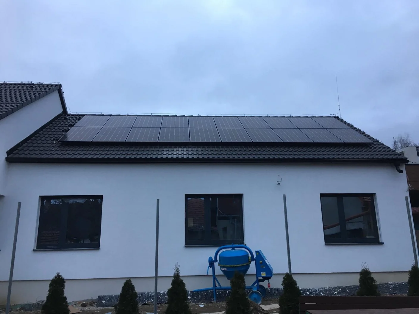 Rodinný dom s fotovoltickou elektrárňou v Myslave, okres Košice