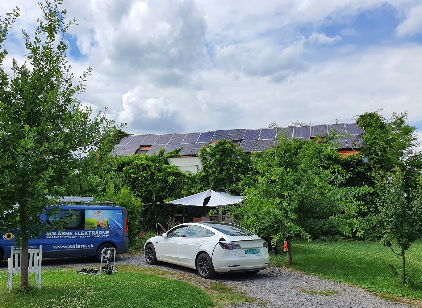 Fotovoltická elektráreň na rodinnom dome v Poľanoch, okres Michalovce
