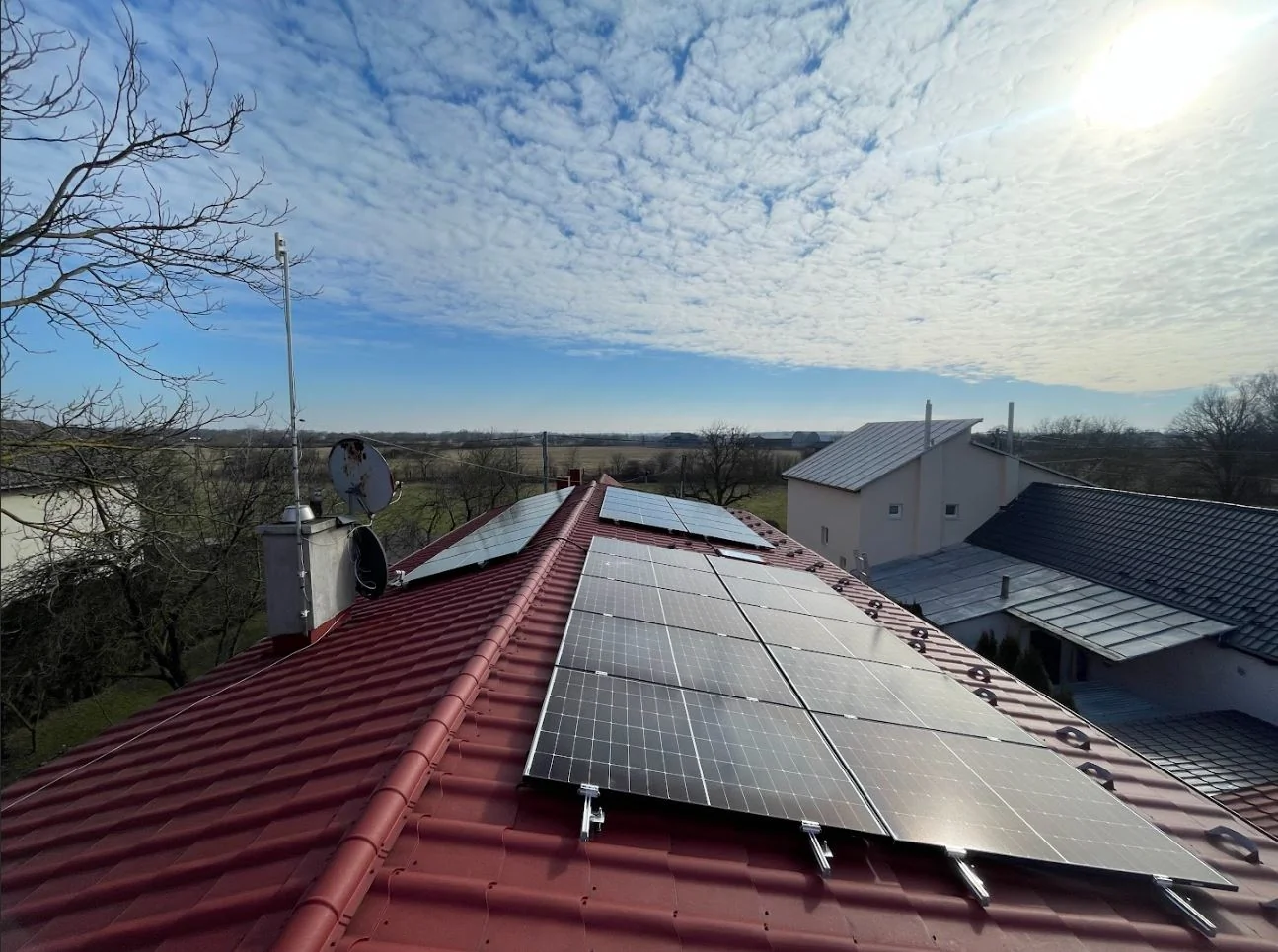 Fotovoltická elektráreň na rodinnom dome v Tušickej Novej Vsi